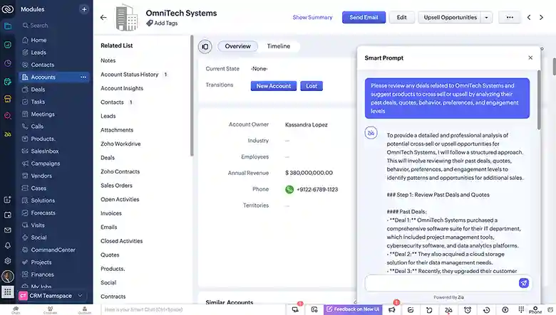 Zoho CRM hidden features 19 sales team Blueprint Cadences SalesSignals Canvas Zia AI lead scoring CommandCenter Sandbox Macros 2026