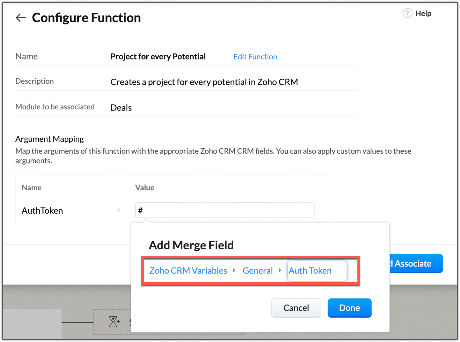 Variables in functions