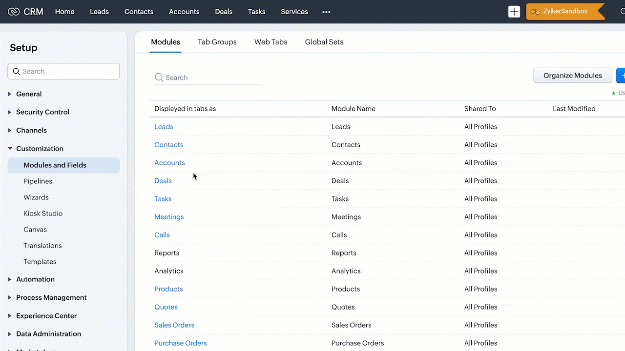 Widget available in Developer Hub