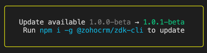 zdk cli update