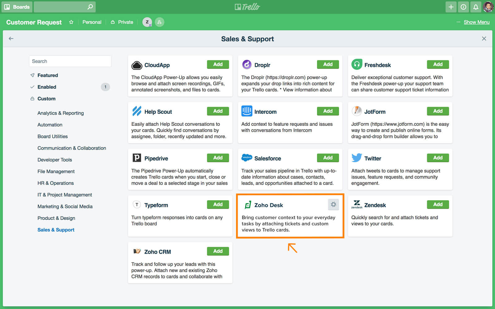 Integrating Trello