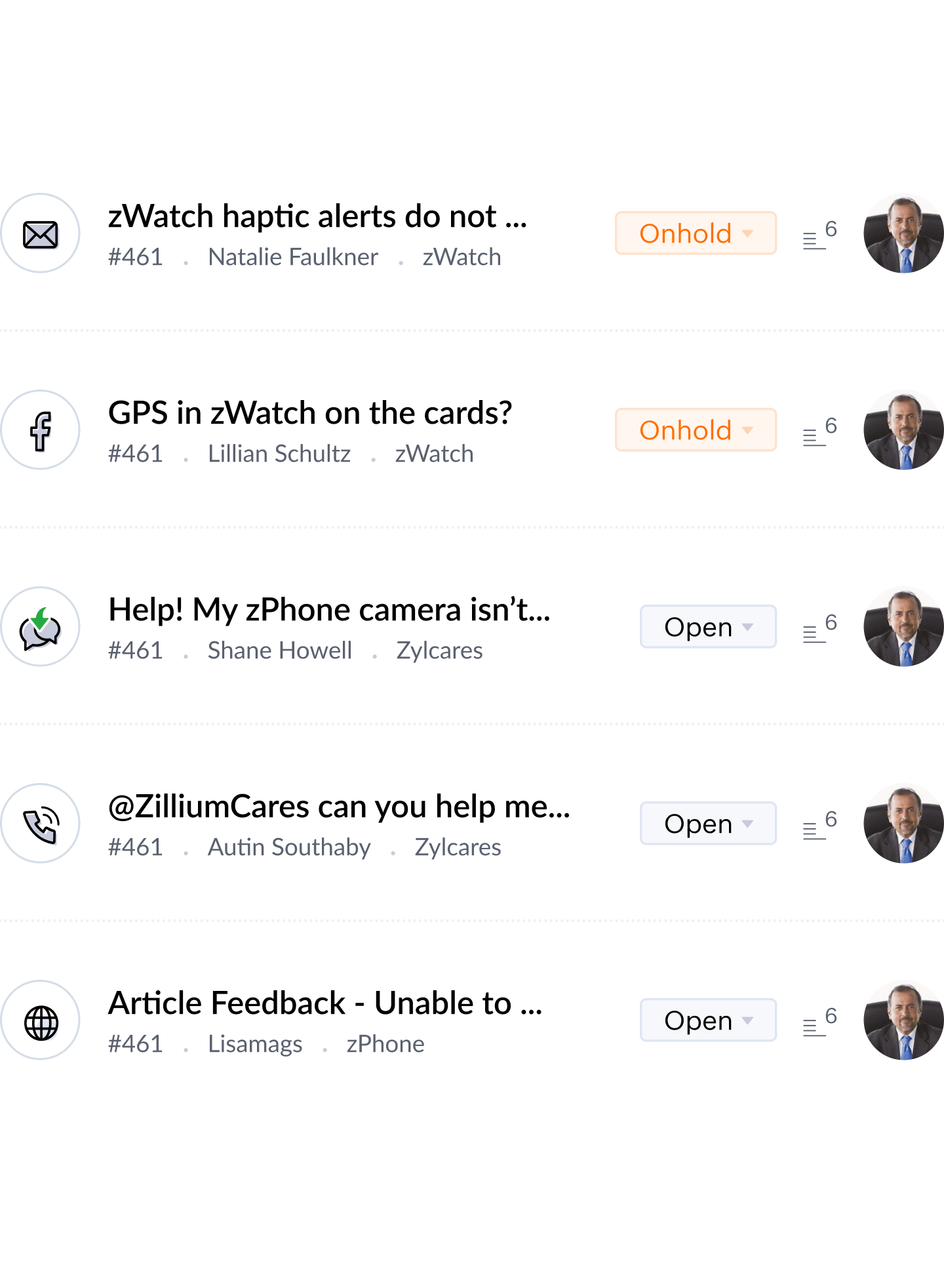 Sistem support ticket customer service - Zoho Desk