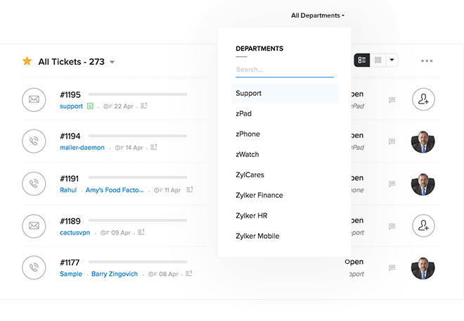 multichannel trouble ticket system