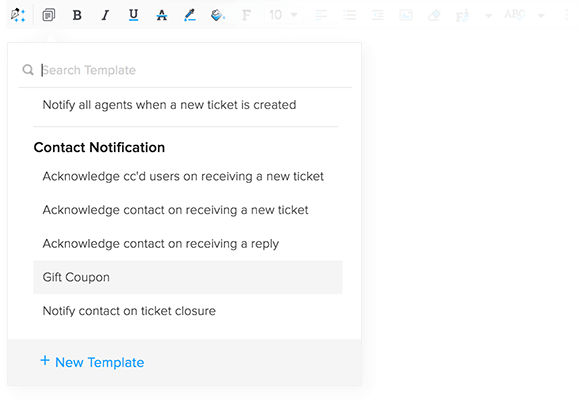 Response templates