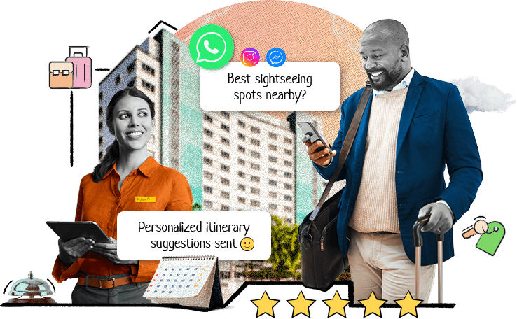 Customer service software for hospitality