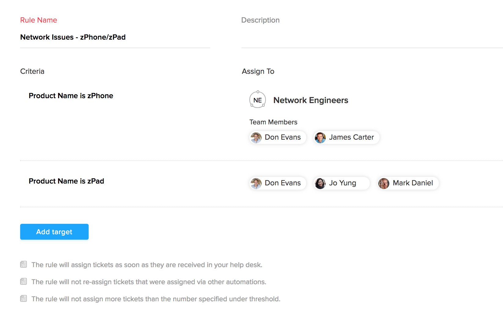 round robin assignment in zoho desk