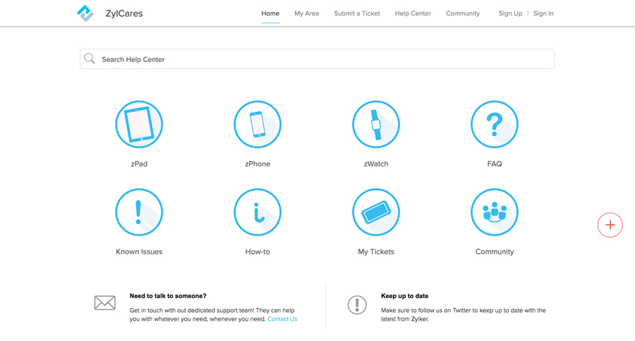 Customer Self Service Portal