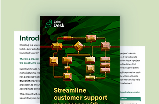 Streamline customer support processes through Blueprint