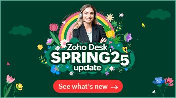 Zoho Desk Spring 2025 Whatsnew banner