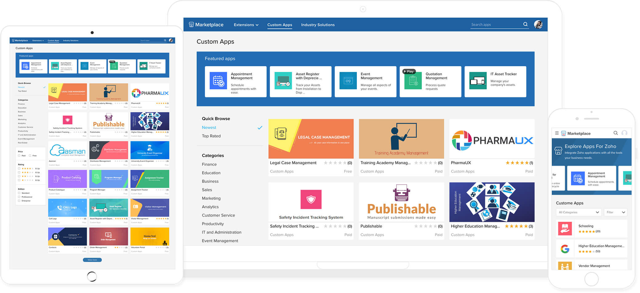 Zoho Developer Create and sell custom applications