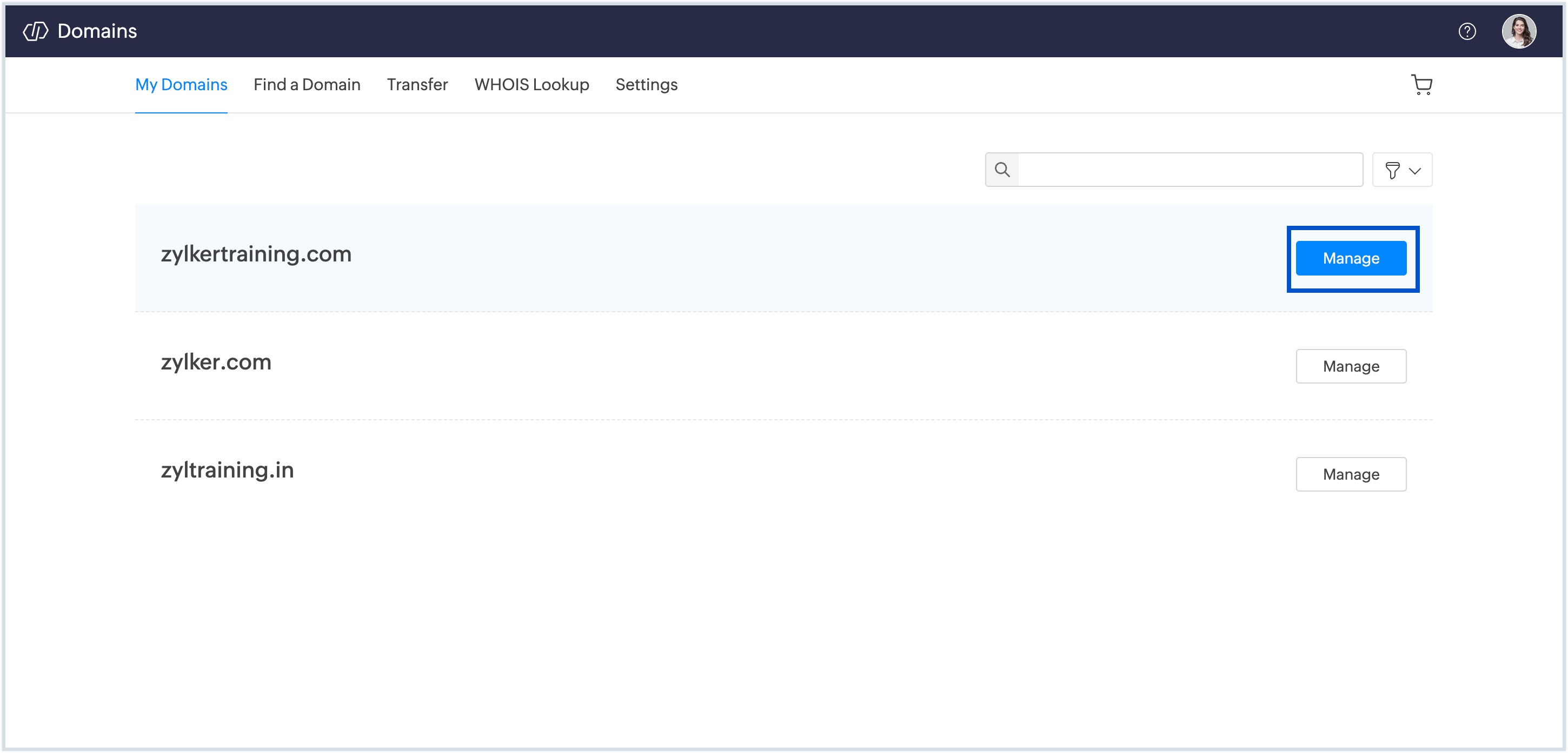 My Domains My Domains