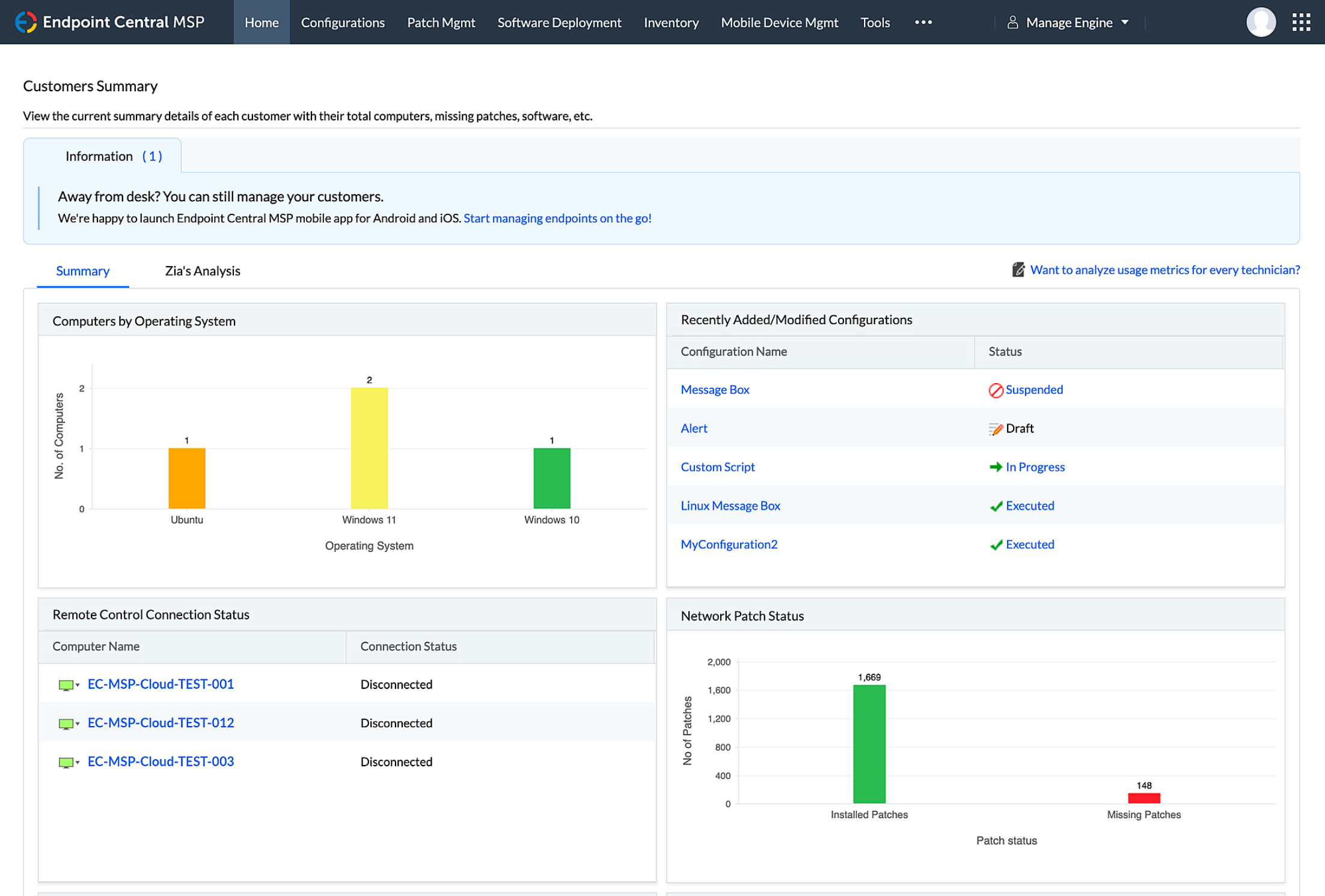 Endpoint Central MSP