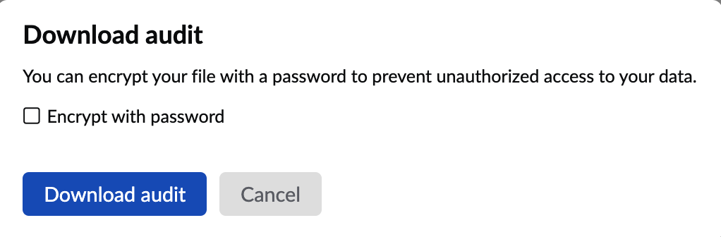 Download Audit Logs