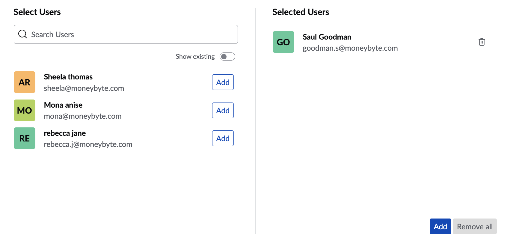 eArchive Search for Users