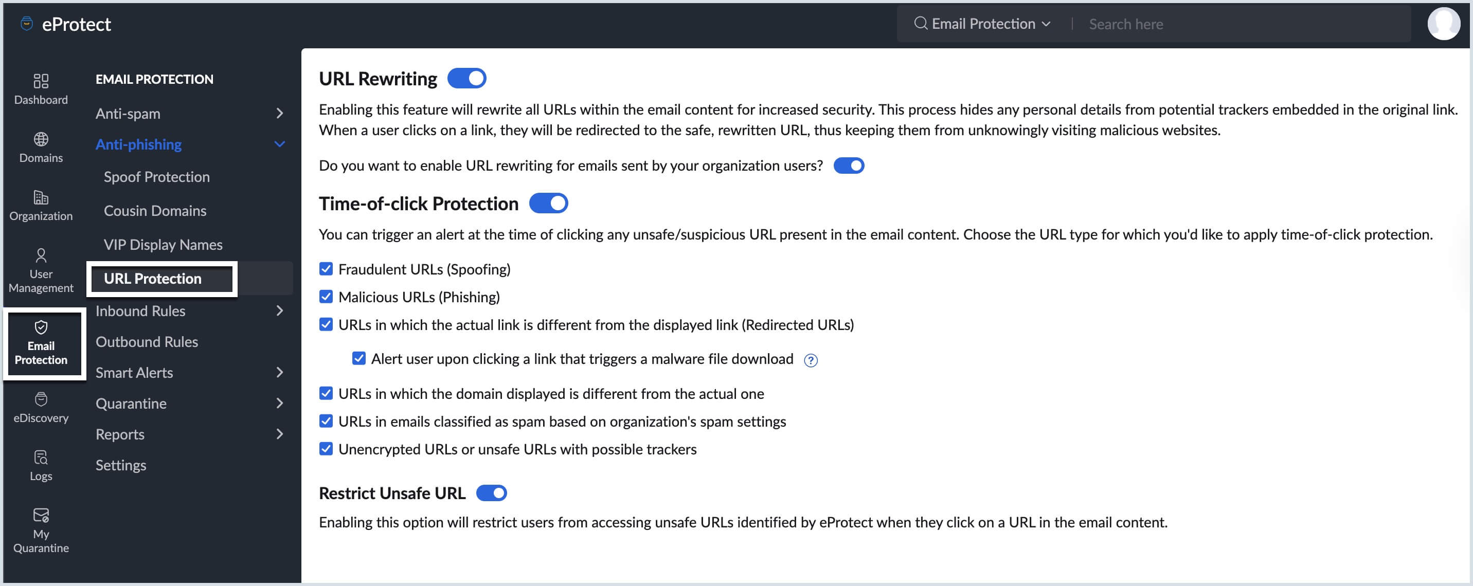 url protection