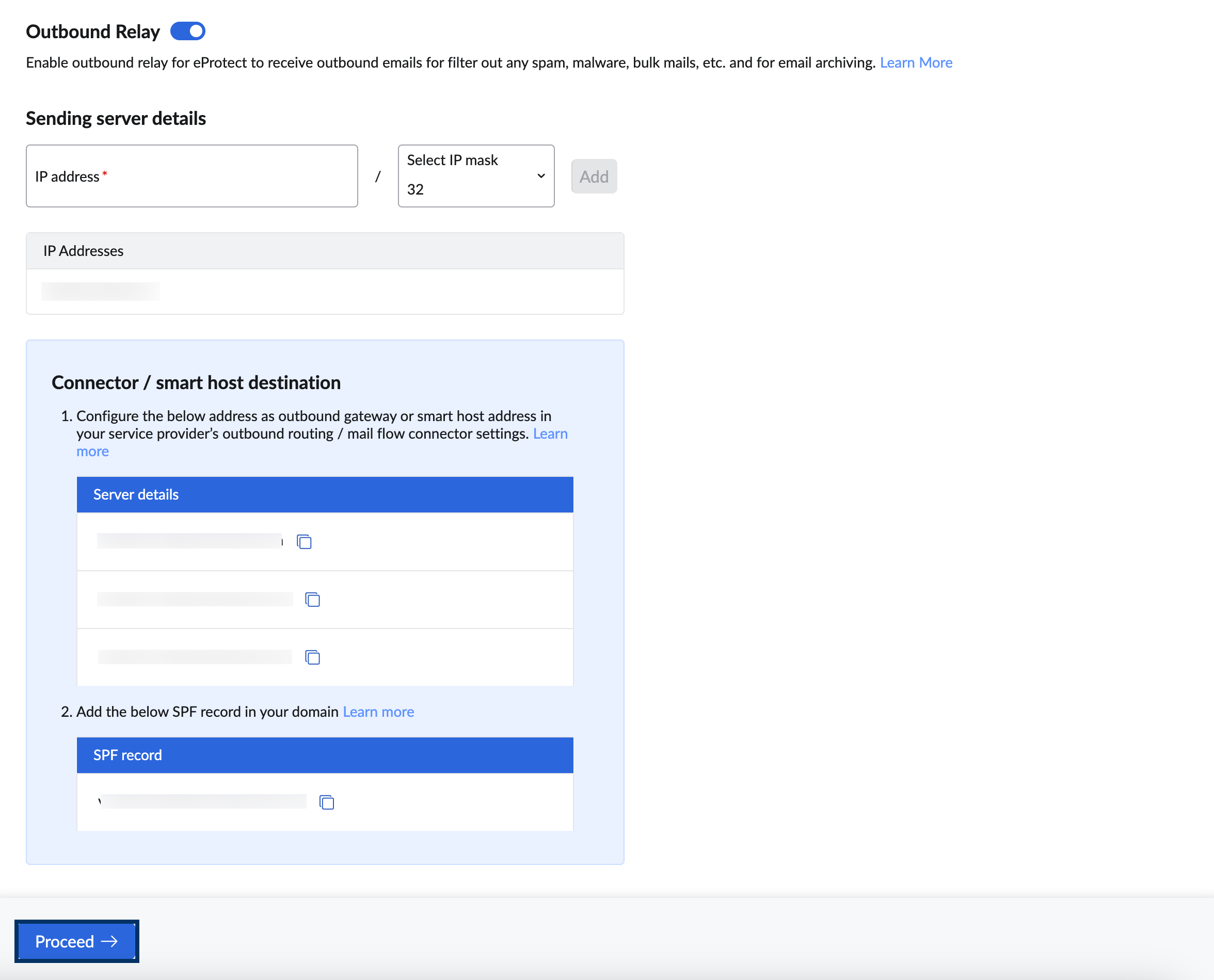 connector and smart host destination