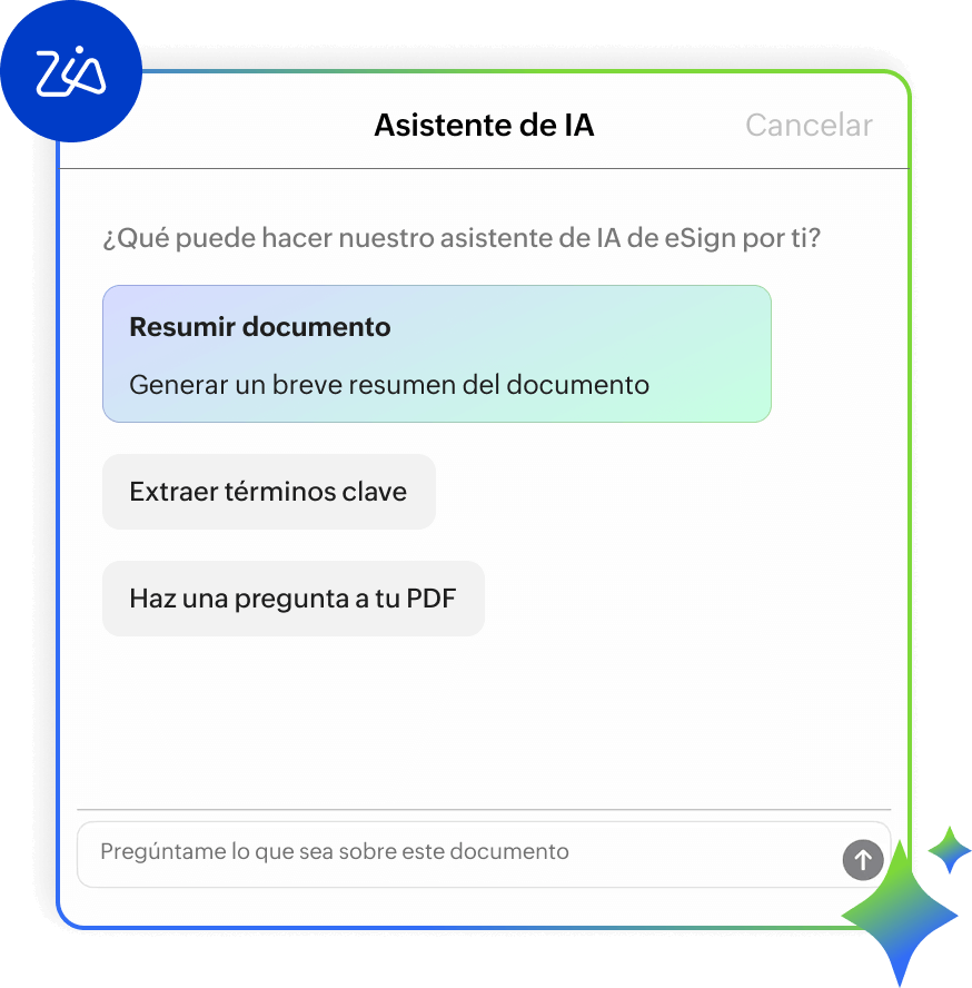 Zoho Sign - eSign Assistant