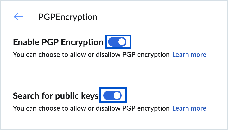 Habilitar la integración de PGP