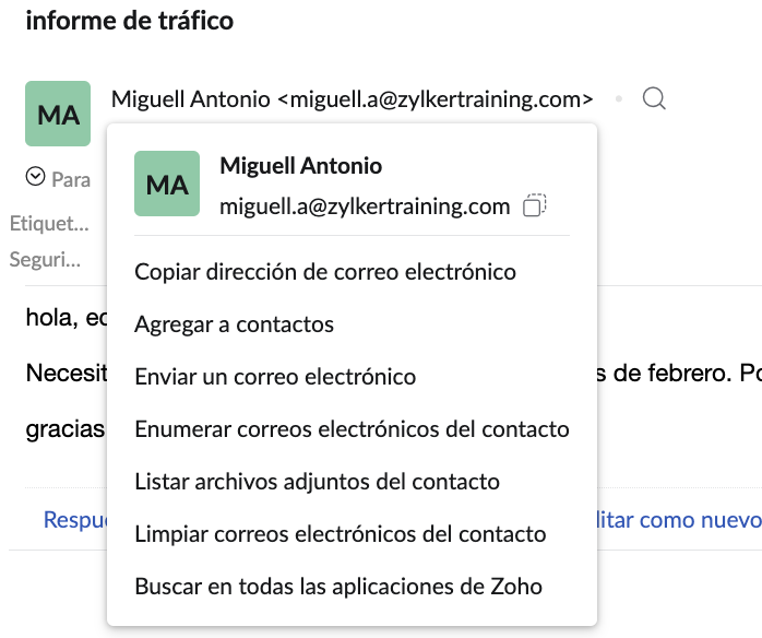 Tarjeta de contacto