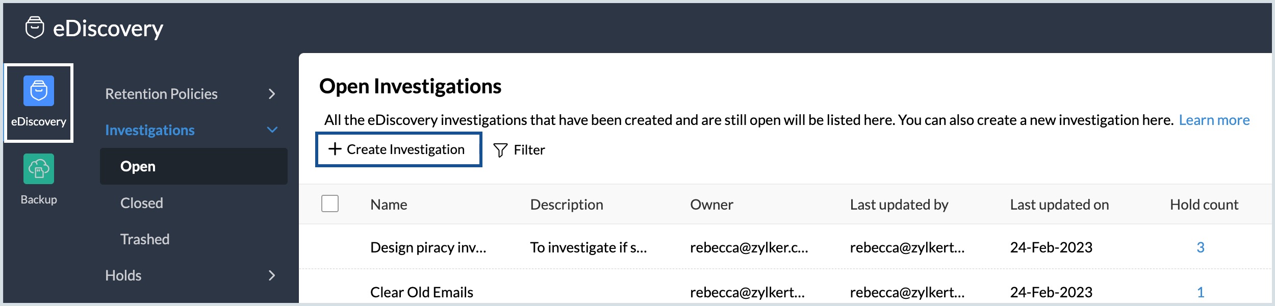 crear investigación