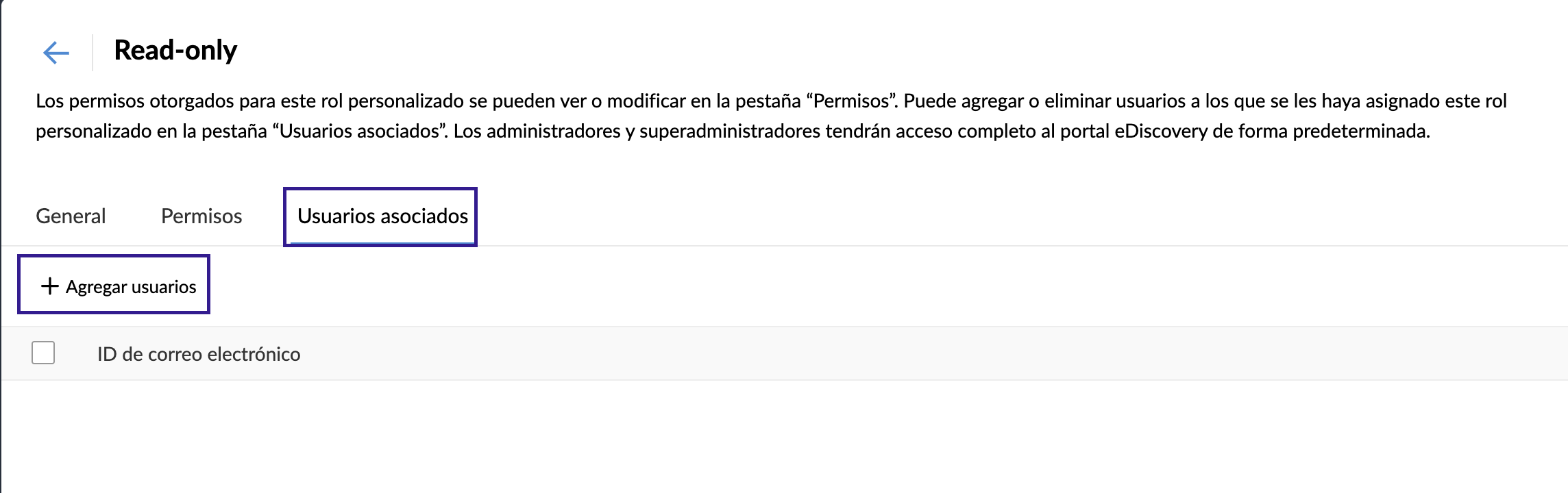 asociar usuarios para la función