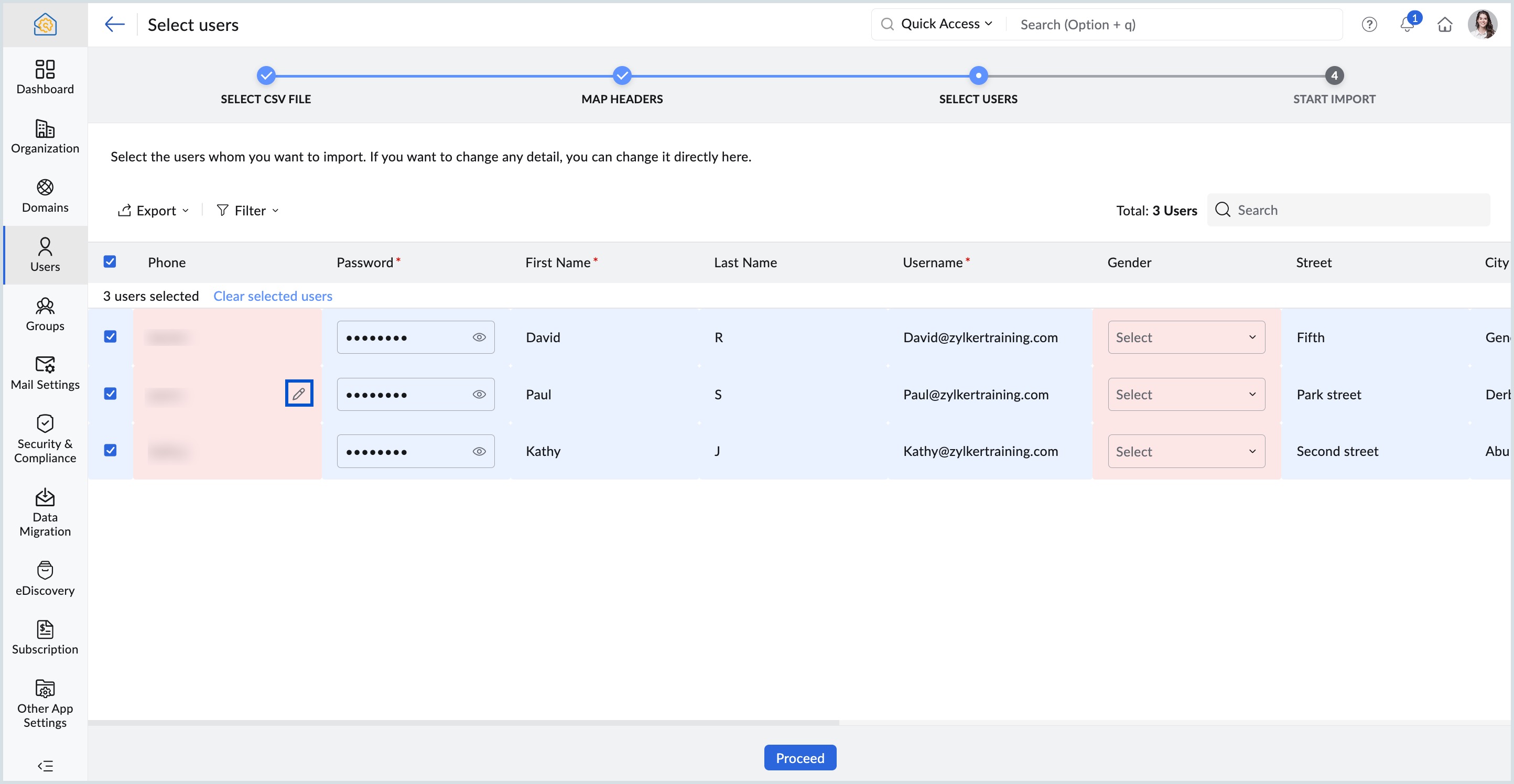 Modificar detalles del usuario actualizar datos del usuario