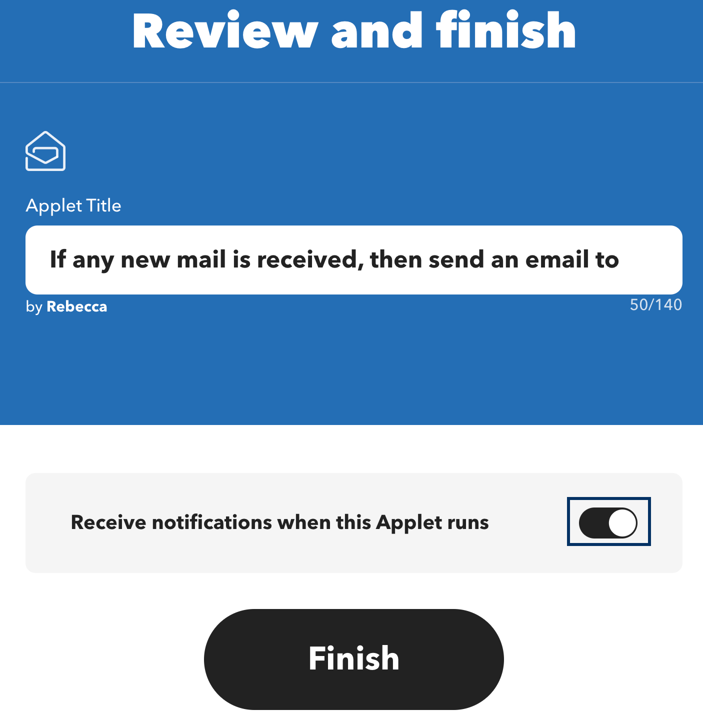 recibir correo electrónico