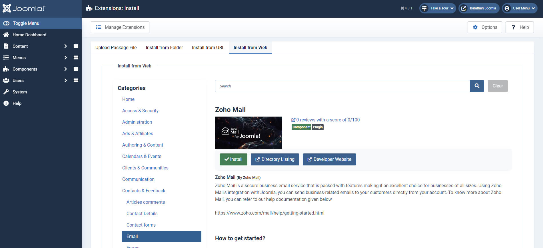 Instalar Joomla