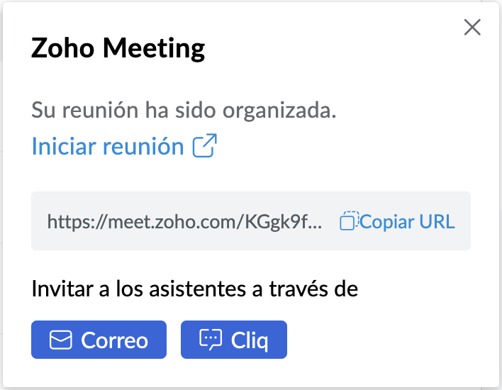 Invitar contactos de correo electrónico a una reunión de video