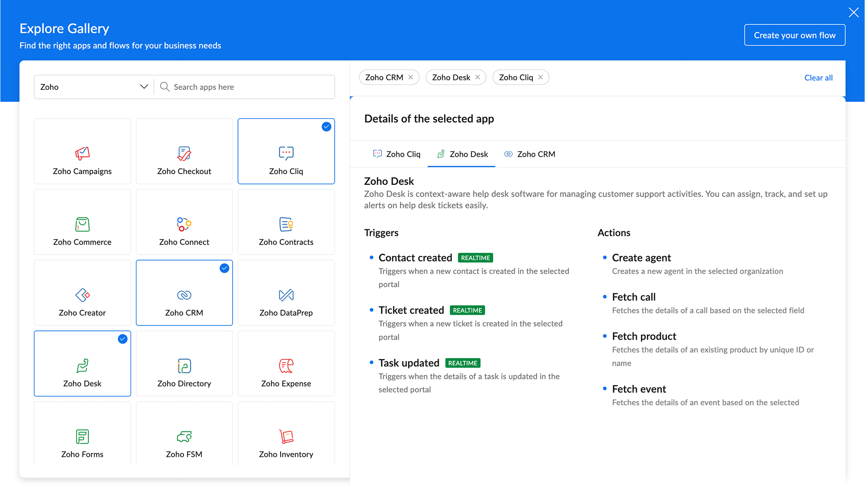 Comprehensive app support