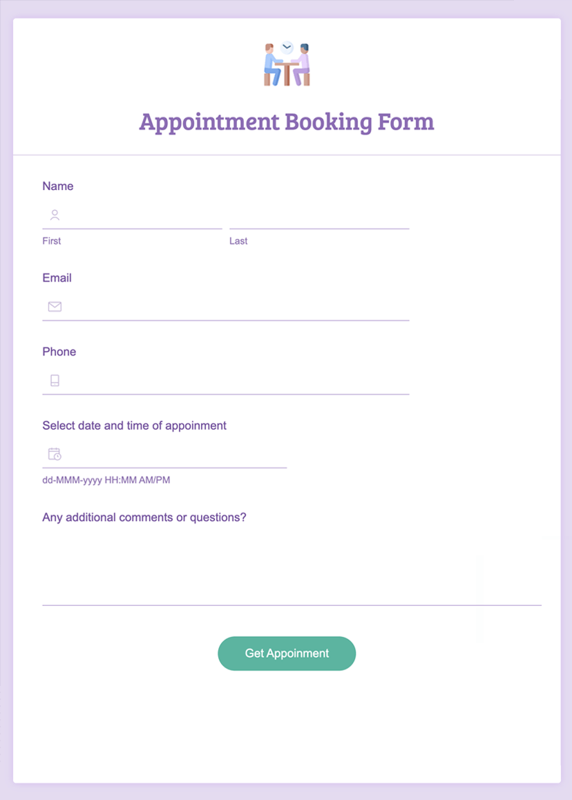 Appointment booking