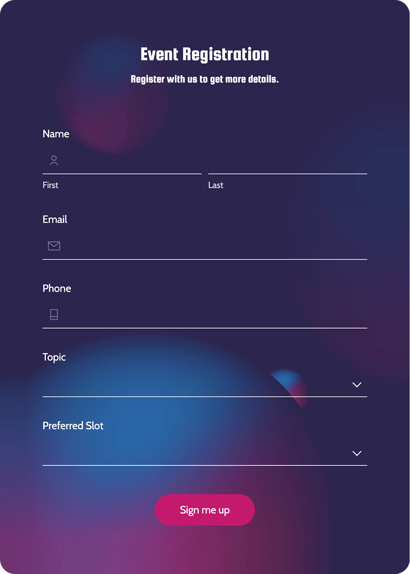 Event registration