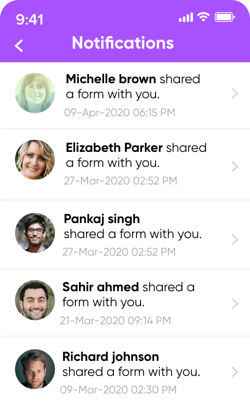 モバイルフォームの自動化 - Zoho Forms