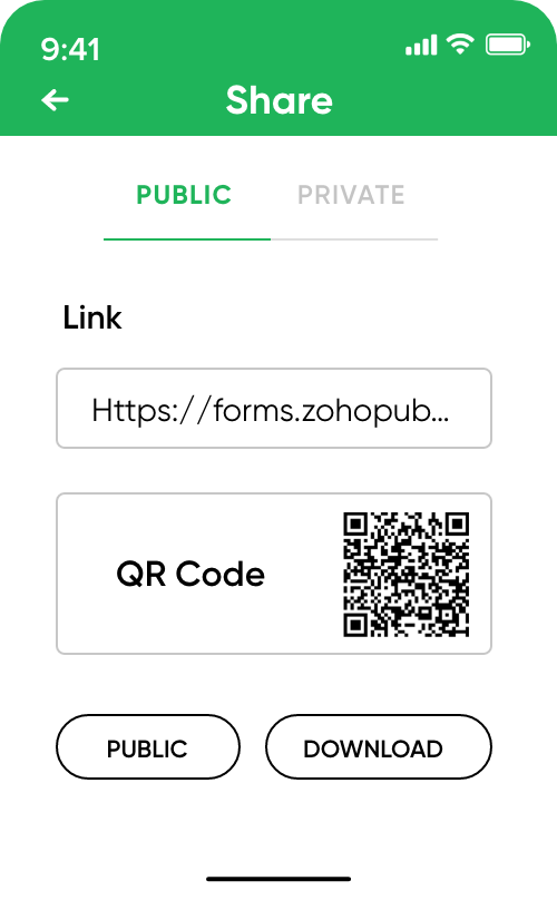 Share Forms via Mobile - Zoho Forms