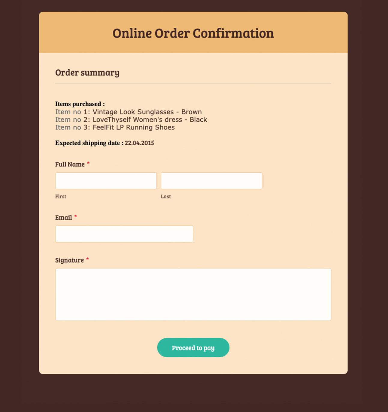 contact forms