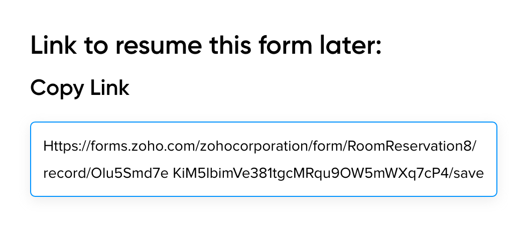 เครื่องมือสร้างแบบฟอร์มที่ทำต่อภายหลังได้ - Zoho Forms