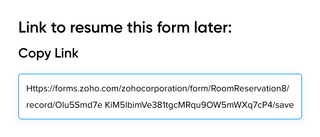 フォームビルダーを再開 - Zoho Forms