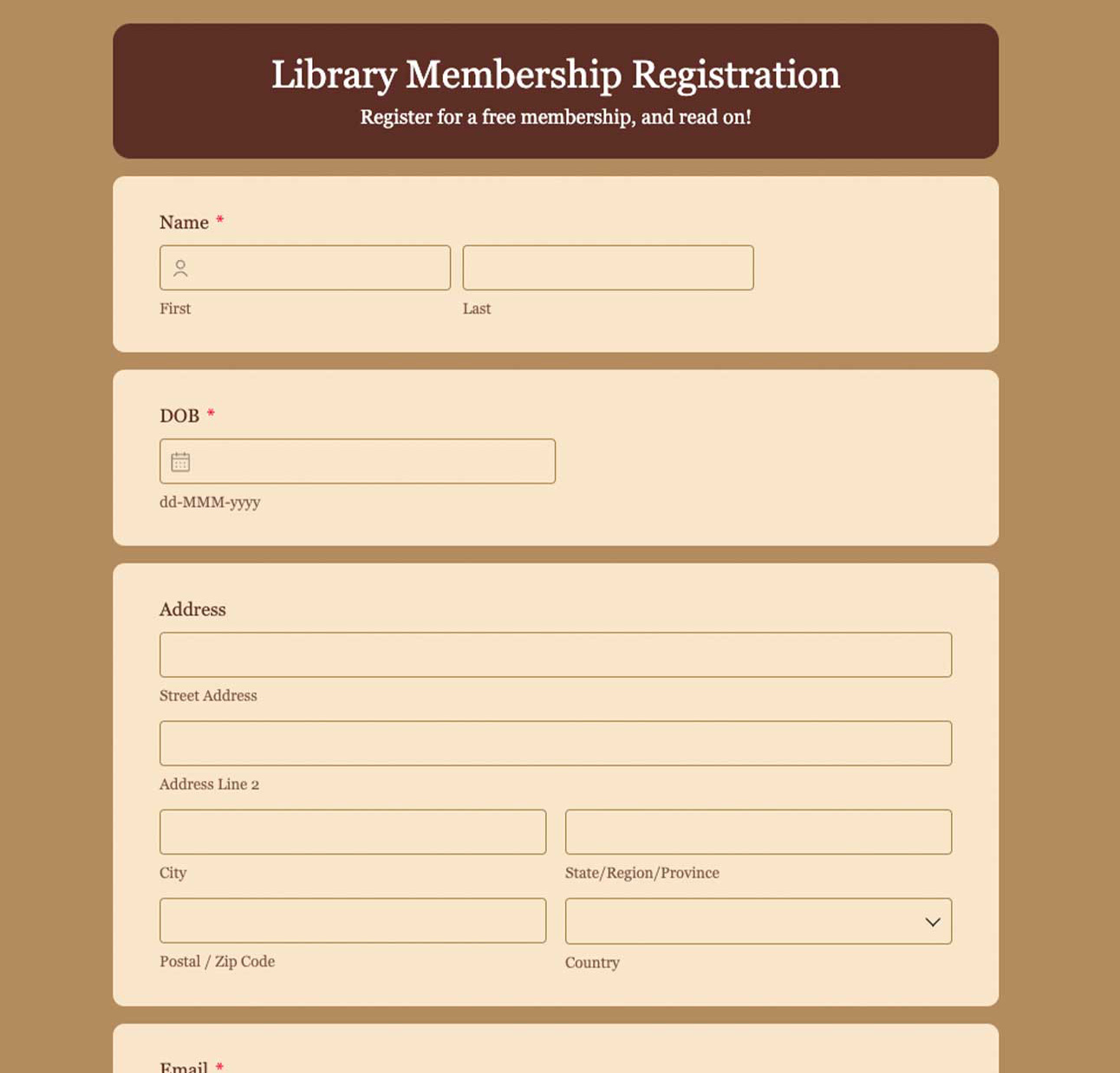 Education forms