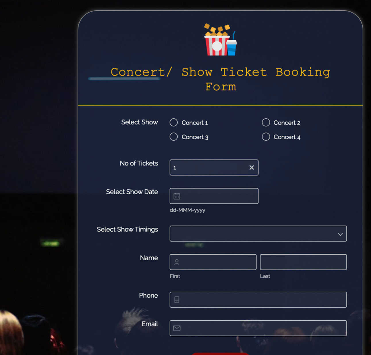 Booking forms