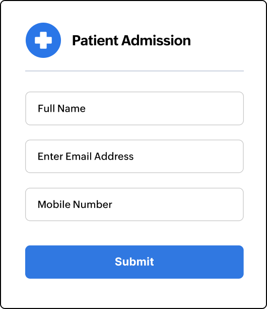 Patient data collection with healthcare online Form