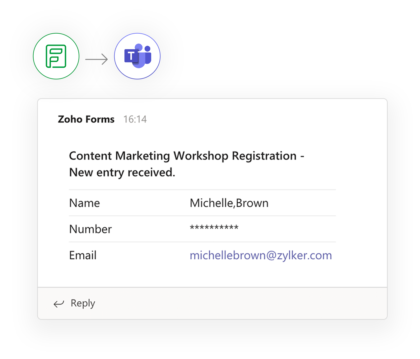 النماذج عبر الإنترنت - Zoho Forms