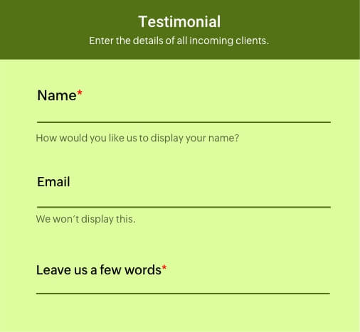 Zoho Forms テンプレート