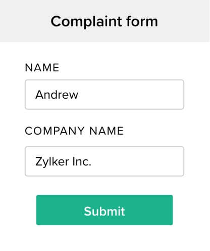 Help desk integration - Zoho Forms