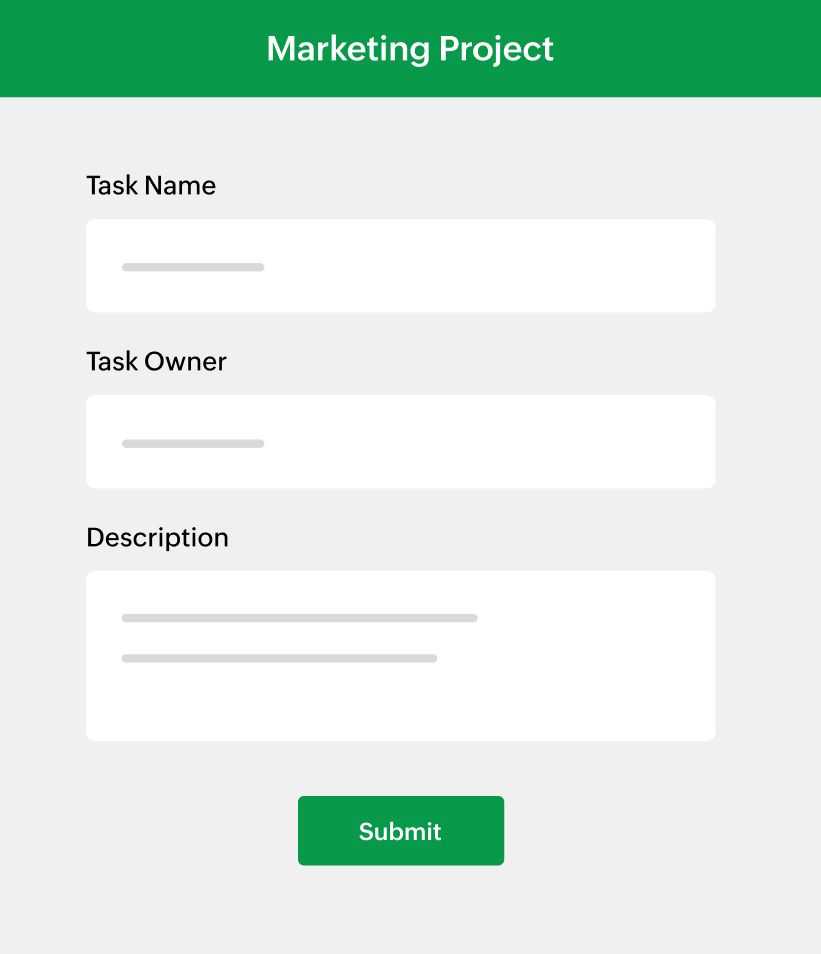 Zoho Forms and Zoho Projects Integration