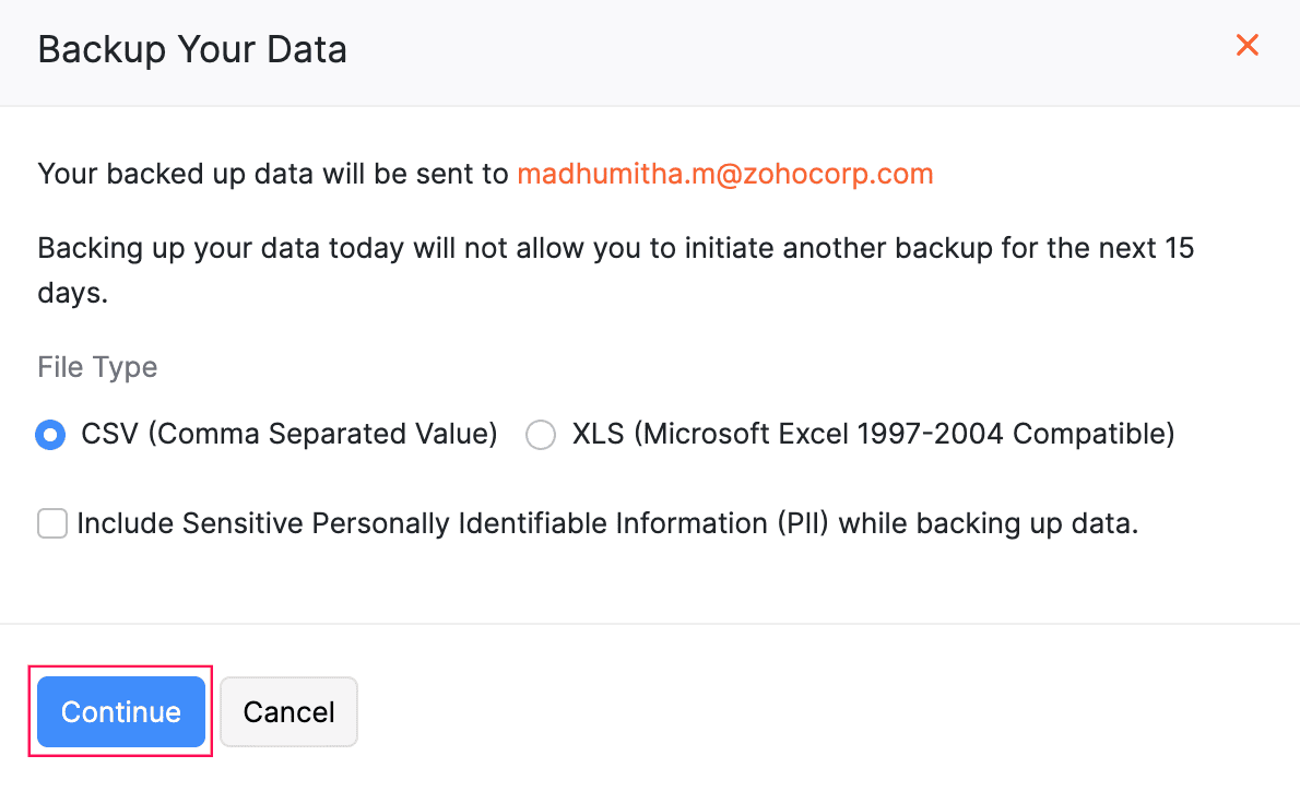 Data Backup