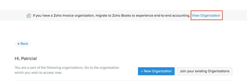 View organization