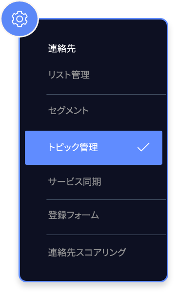 トピックの追加