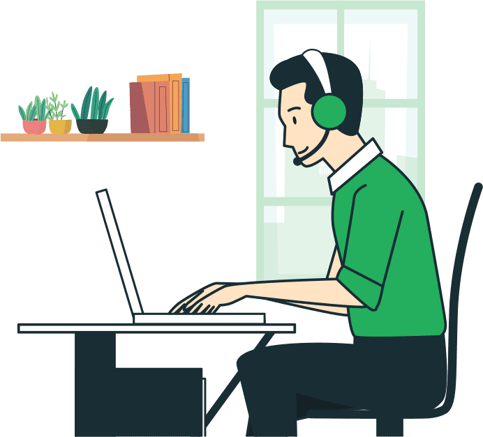 イラスト:クラウド型コールシステム利用