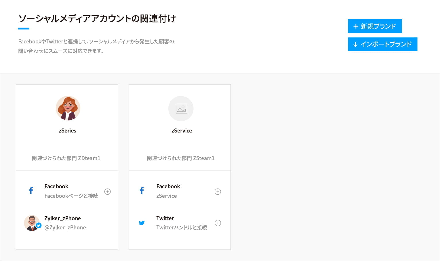 複数ブランド管理