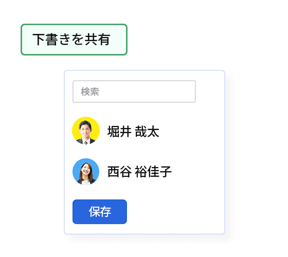 下書きの共有